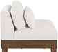 Turin - Chenille Fabric Upholstered Modular Armless Chair - Simple Home Plus