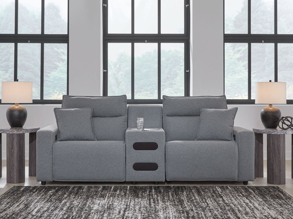 ModMax II - Salt And Pepper - Reclining Sectional - Simple Home Plus