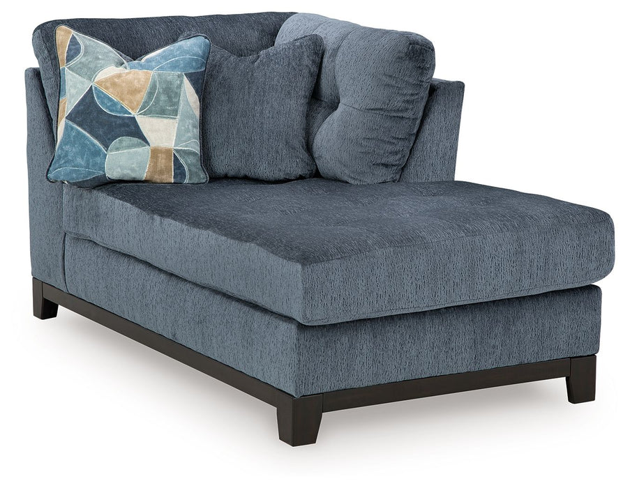 Maxon Place - Raf Corner Chaise - Navy - Simple Home Plus
