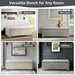 Ashcroft - Storage Bench - Gray Multi - Simple Home Plus