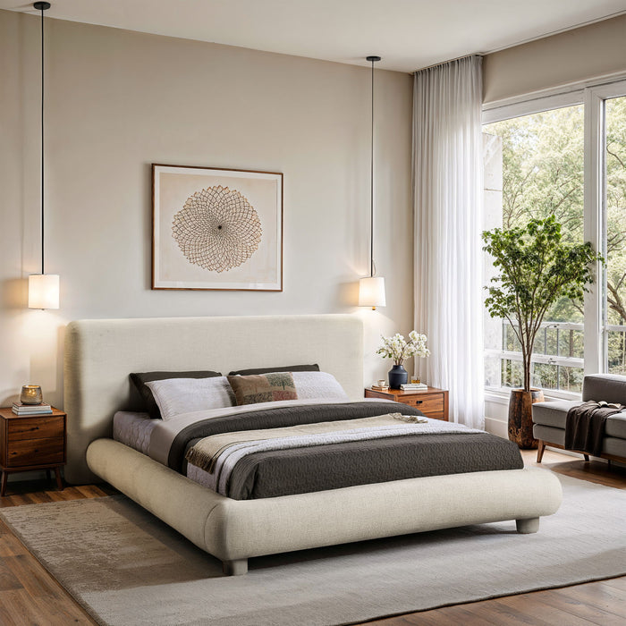 Blair - Polyester Upholstered Bed - Simple Home Plus