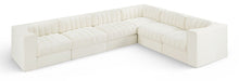 Rummi - Velvet Performance Fabric Upholstered 6 Piece Modular Sectional - Simple Home Plus