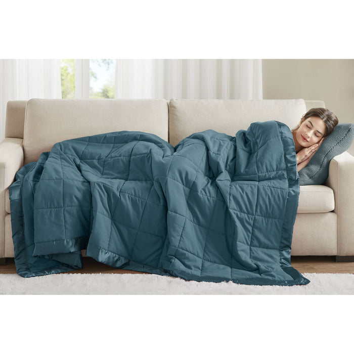 Windom - All Season Hypoallergenic Twin Blanket With 3M Scotchgard - Teal
