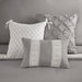 Lacey - 7 Piece King Lace Trim Comforter Set With Throw Pillows - Gray - Simple Home Plus
