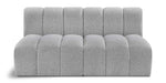 Arc - Boucle Fabric 2 Seats Modular Sofa - Simple Home Plus