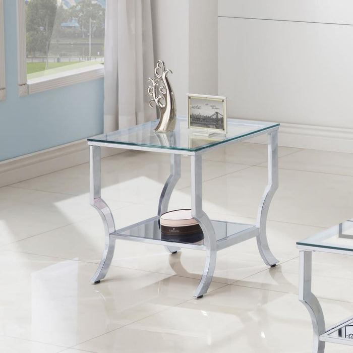 Saide - Rectangular Glass Top Table - Simple Home Plus