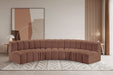 Arc - Faux Leather 5 Piece U-Shaped Modular Sofa - Simple Home Plus