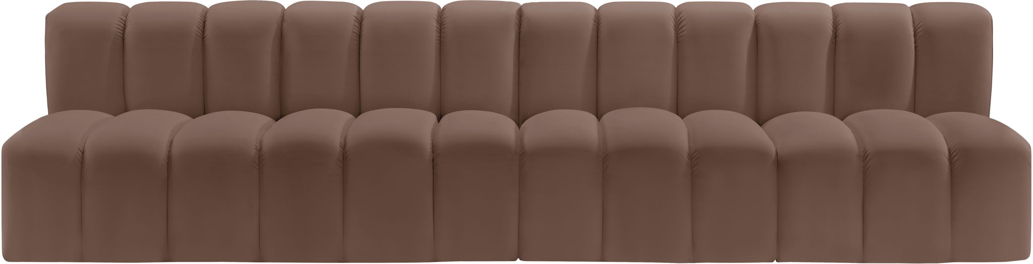 Arc - Faux Leather 4 Seats Modular Sofa - Simple Home Plus