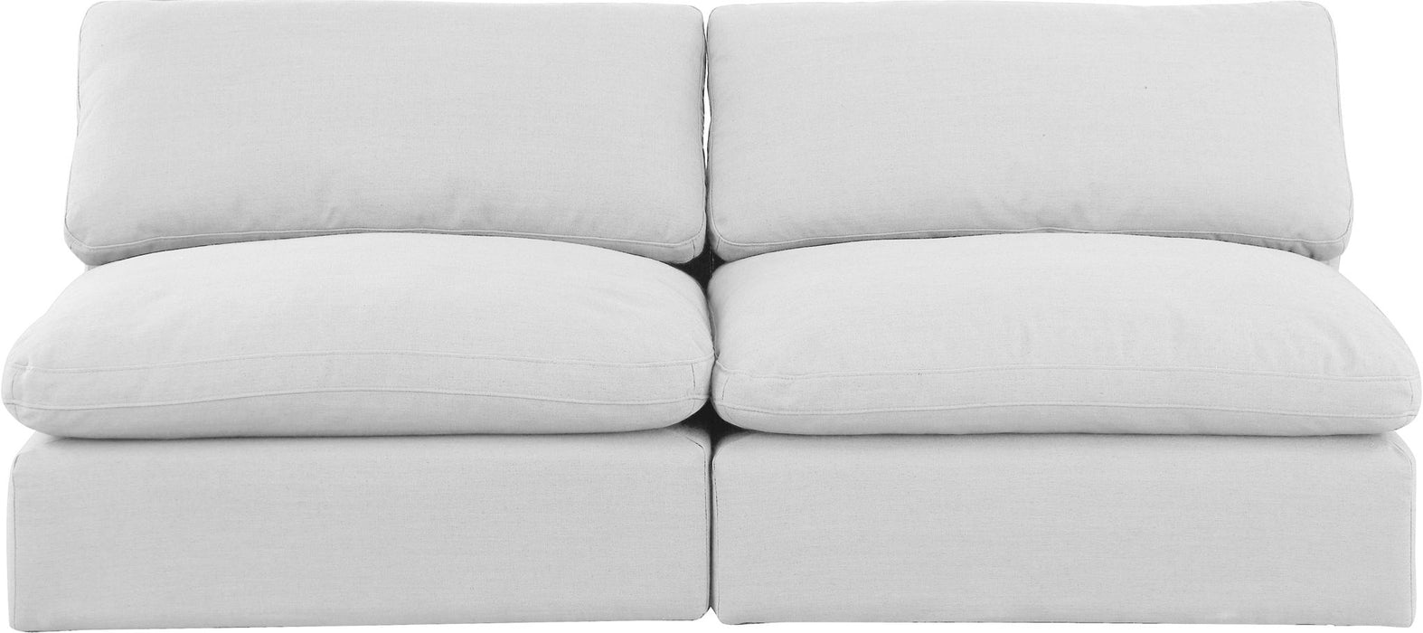 Comfy - Linen Modular Armless Sofa 2 Seats - Simple Home Plus