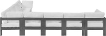 Nizuc - Outdoor Patio 8 Piece Modular Sectional With Gray Frame - Simple Home Plus