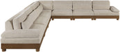 Turin - Chenille Fabric Upholstered Modular Sectional - Taupe - Simple Home Plus