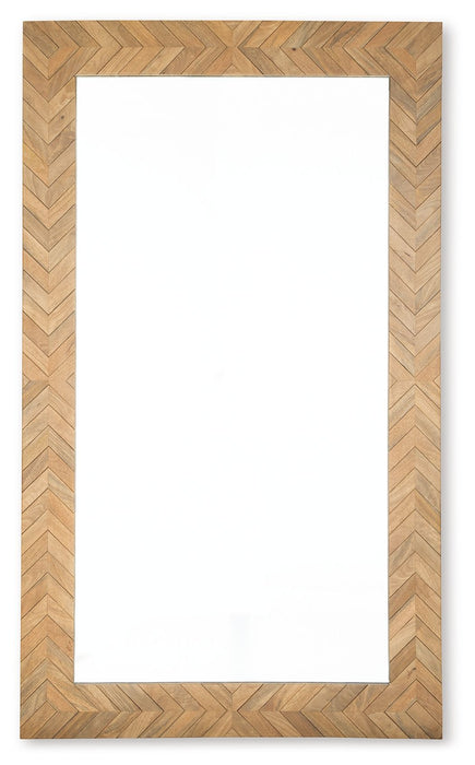 Waylane - Brown - Floor Mirror - Simple Home Plus