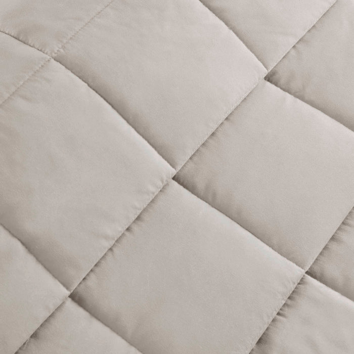 Windom - All Season Hypoallergenic Twin Blanket With 3M Scotchgard - Gray - Simple Home Plus
