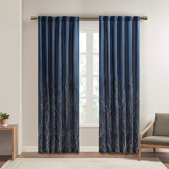 Andora - 84" Window Panel - Navy - Simple Home Plus