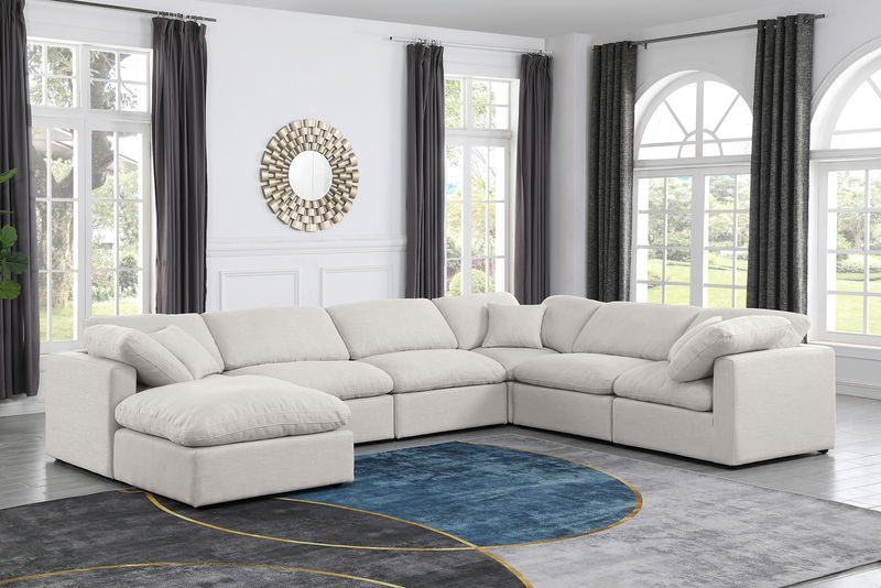 Indulge - Linen 7 Piece Modular Sectional