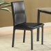 Garza - Upholstered Dining Side Chairs (Set of 2) - Black - Simple Home Plus