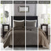 Harper - Reversible 3 Piece Coverlet Set - Taupe - Simple Home Plus