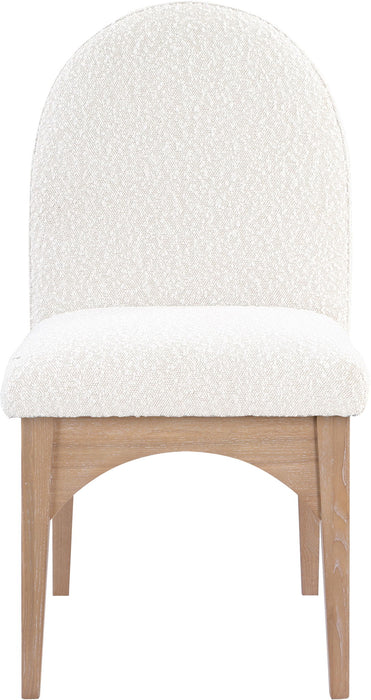 Waldorf - Boucle Dining Side Chair With Natural Legs - Simple Home Plus