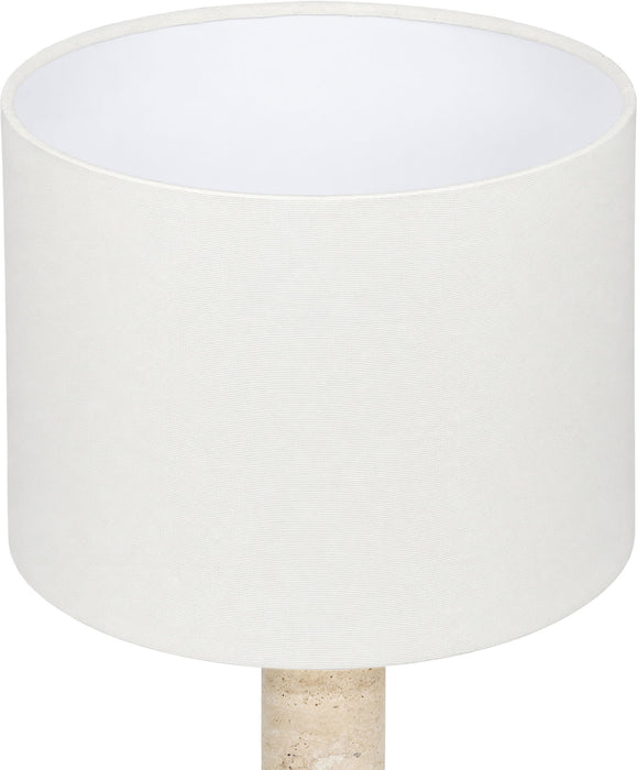 Opaline - Linen Textured Fabric And Brass Table Lamp