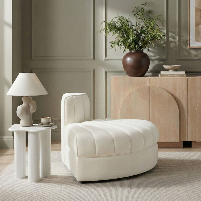 Rummi - Velvet Performance Fabric Upholstered Modular Chair - Simple Home Plus
