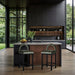 Conrad - Velvet Counter Stool With Black Legs - Simple Home Plus