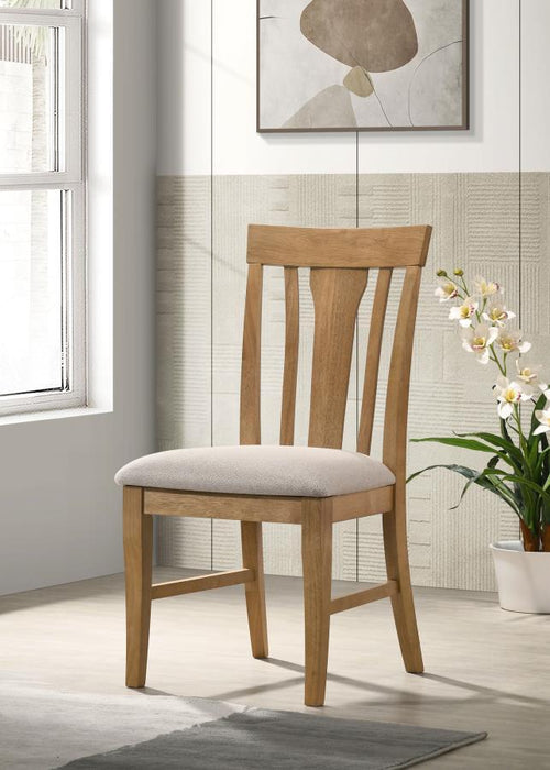Hartville - Dining Side Chair (Set of 2) - Natural Light Brown - Simple Home Plus
