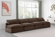 Comfy - Velvet Modular Armless Sofa 4 Seats - Simple Home Plus