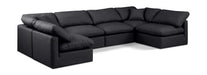 Indulge - Faux Leather 6 Piece Modular U-Shaped Sectional - Simple Home Plus