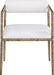 Axis - Linen Textured Cream Fabric Upholstered Dining Chair (Set of 2) - Simple Home Plus