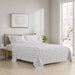 Cozy Cotton Flannel - Printed Sheet Set - Gray Skiers - Simple Home Plus