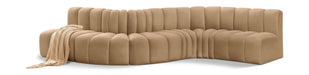 Arc - Velvet 6 Piece Curved Modular Sofa - Simple Home Plus