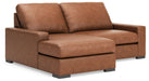 Calden - 2-Piece Sectional With LAF Corner Chaise - Caramel - Simple Home Plus
