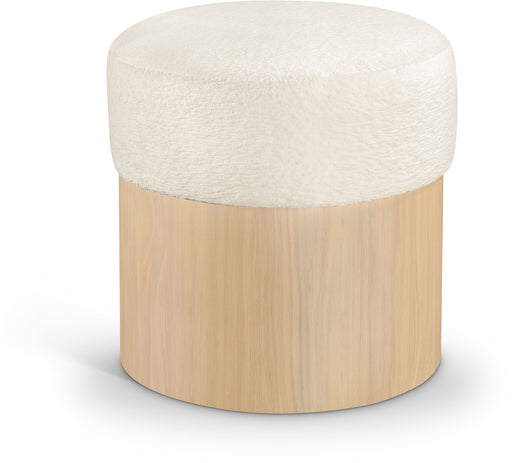 Nimes - Ottoman / Stool With Natural Base - Simple Home Plus