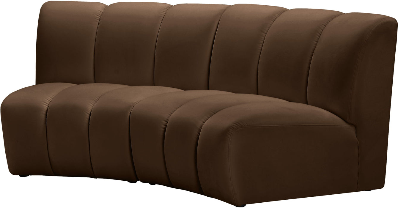 Infinity - 2 Piece Modular Sectional - Brown - Simple Home Plus