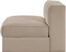Rummi - Velvet Performance Fabric Upholstered Modular Armless Chair - Simple Home Plus