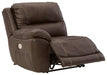 Dunleith - LAF Zero Wall Power Recliner - Chocolate - Simple Home Plus