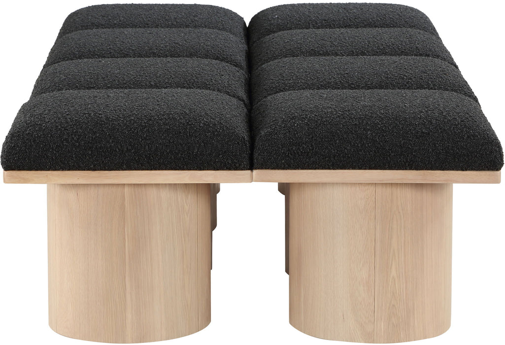 Pavilion - 8 Piece Modular Bench With Natural Base - Simple Home Plus