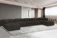 Ames - 7 Piece Fabric Modular U-Shaped Sectional - Simple Home Plus