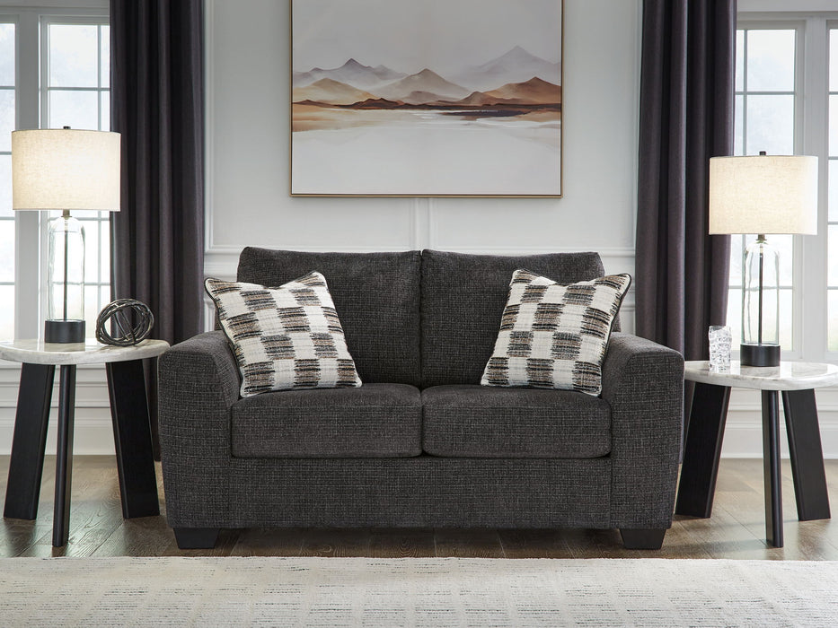 Loreo - Loveseat - Ebony - Simple Home Plus