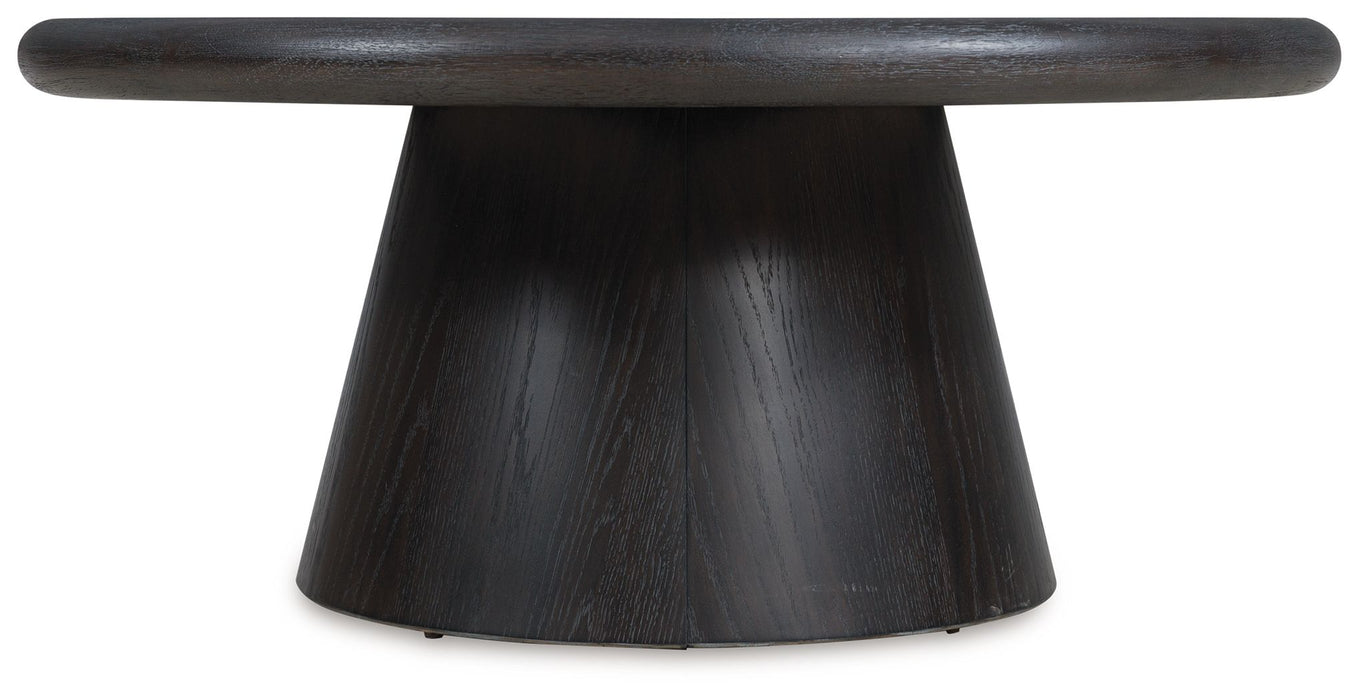 Bracken - French Black - Round Cocktail Table - Simple Home Plus
