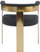 Romeo - Boucle Dining Chair With Gold Base (Set of 2) - Simple Home Plus