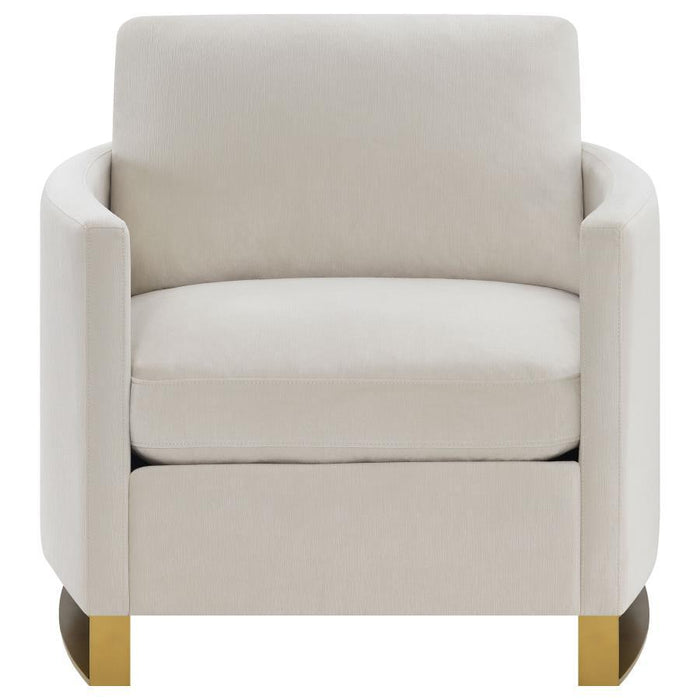 Corliss - Upholstered Arched Arm Accent Chair - Simple Home Plus