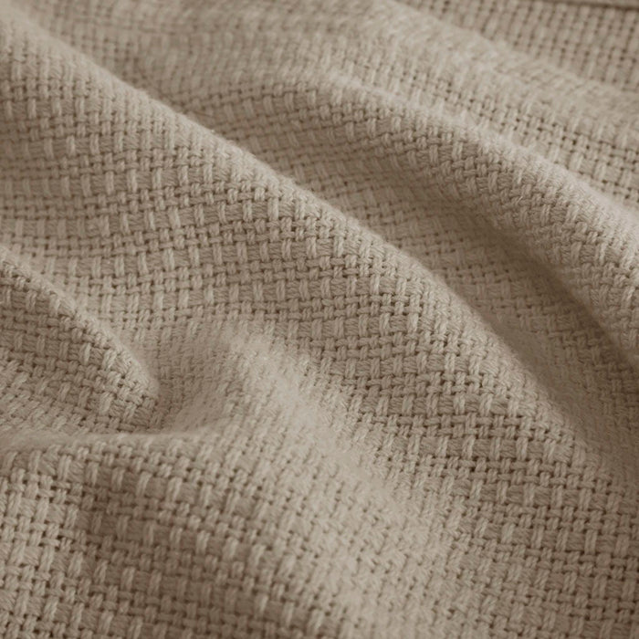 Freshspun Basketweave - King Blanket - Khaki - Simple Home Plus