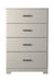 Stelsie - White - Four Drawer Chest - Simple Home Plus