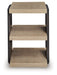 Rylandyn - Rectangular End Table - Black / Light Brown - Simple Home Plus