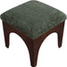 Lawson - Chenille Fabric Upholstered Ottoman - Walnut Base - Simple Home Plus