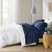 California King Peached Percale Sheet Set - Navy - Simple Home Plus