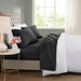 600 Thread Count - Cooling Cotton Blend 4 Piece Sheet Set - Black - Simple Home Plus