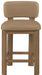 Paloma - Faux Leather Upholstered Counter Stool (Set of 2) - Brown Frame - Simple Home Plus