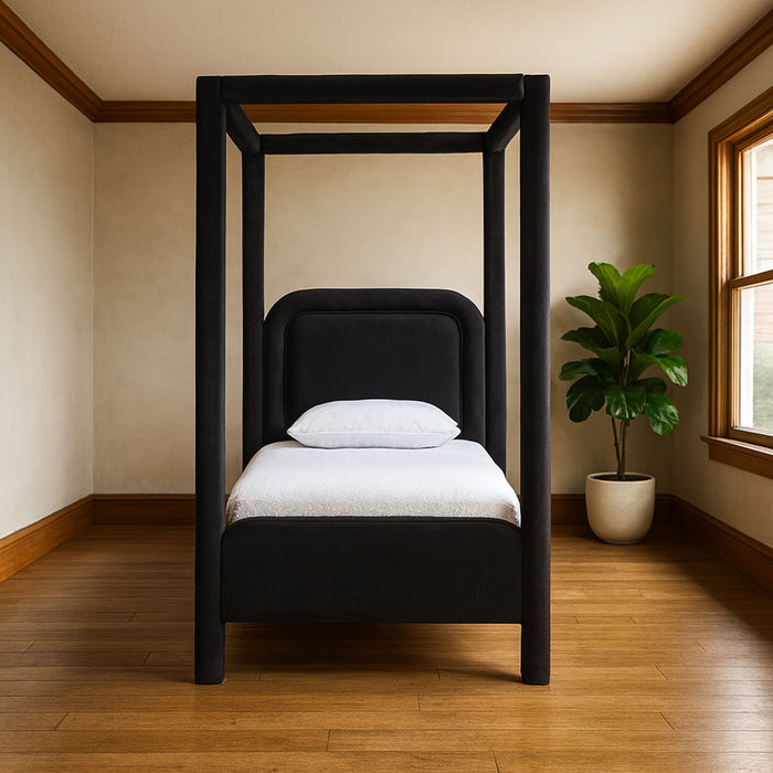 Salina - Velvet Upholstered Bed - Simple Home Plus